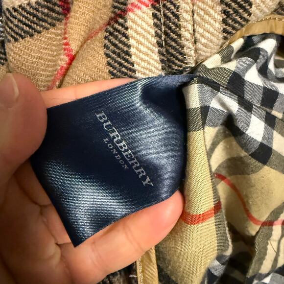 Burberry Black Mens 48 L Sher 3050 Car Coat Detachable Wool Novacheck Liner - Picture 12 of 16